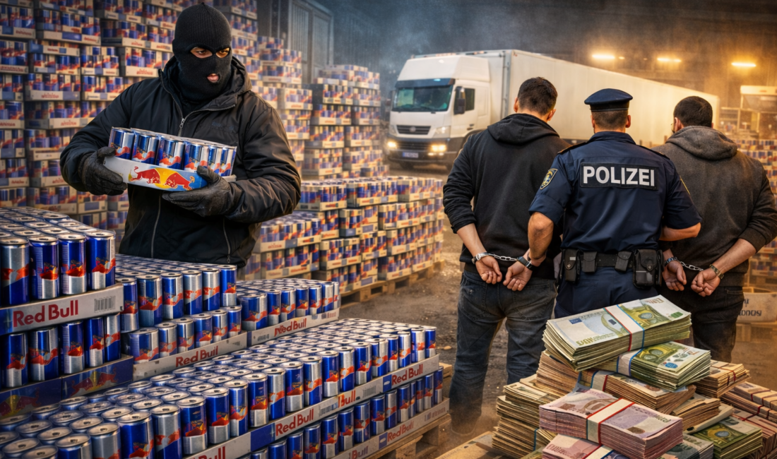 Vorarlberg’de Red Bull Deposu Hırsızlığı: İki Sanığa Hapis Cezası. Hırsızlar,