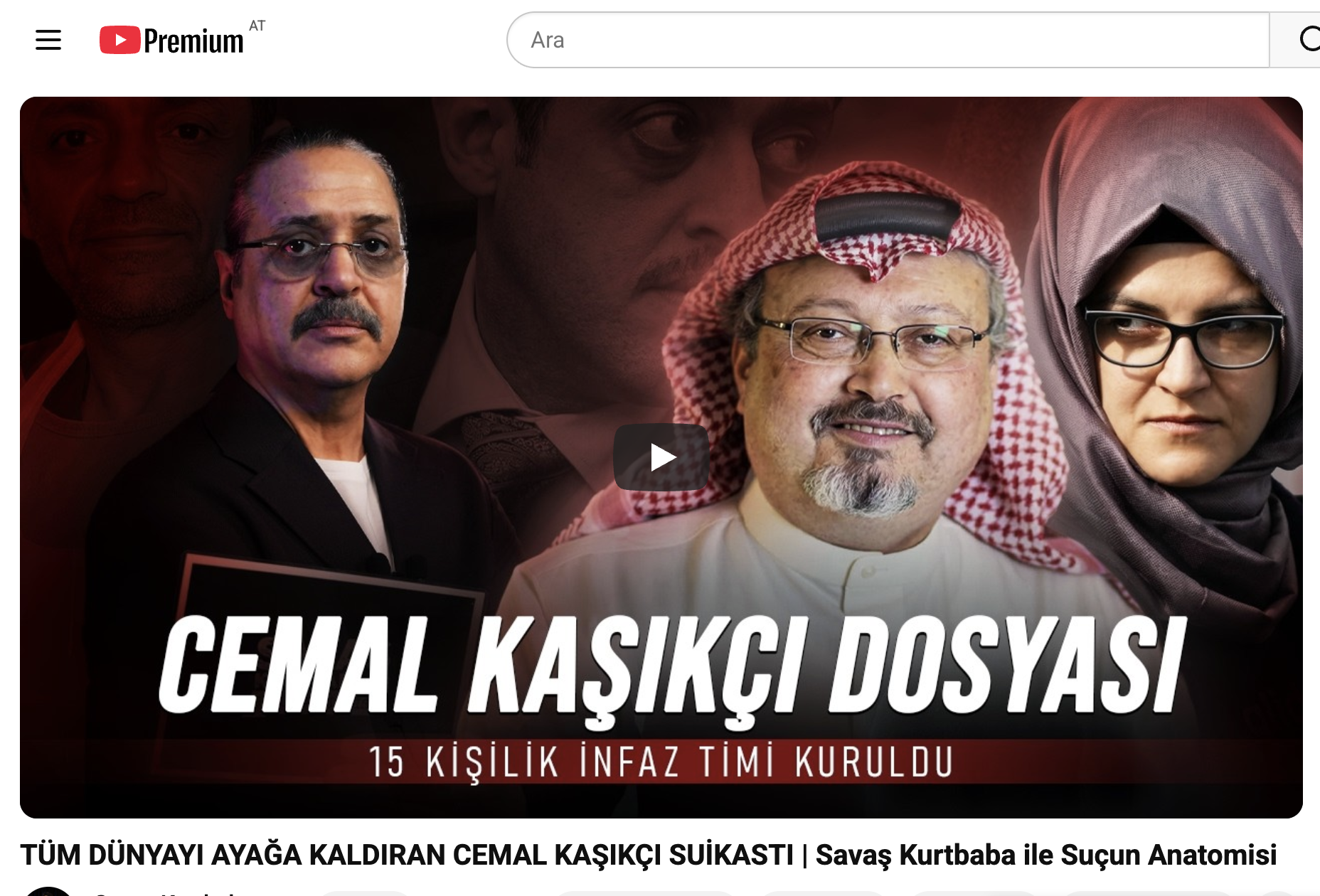 YouTube’da Kaşıkçı Dosyası Gündem Oldu: Suikastın Tüm Detayları Anlatıldı Dünya