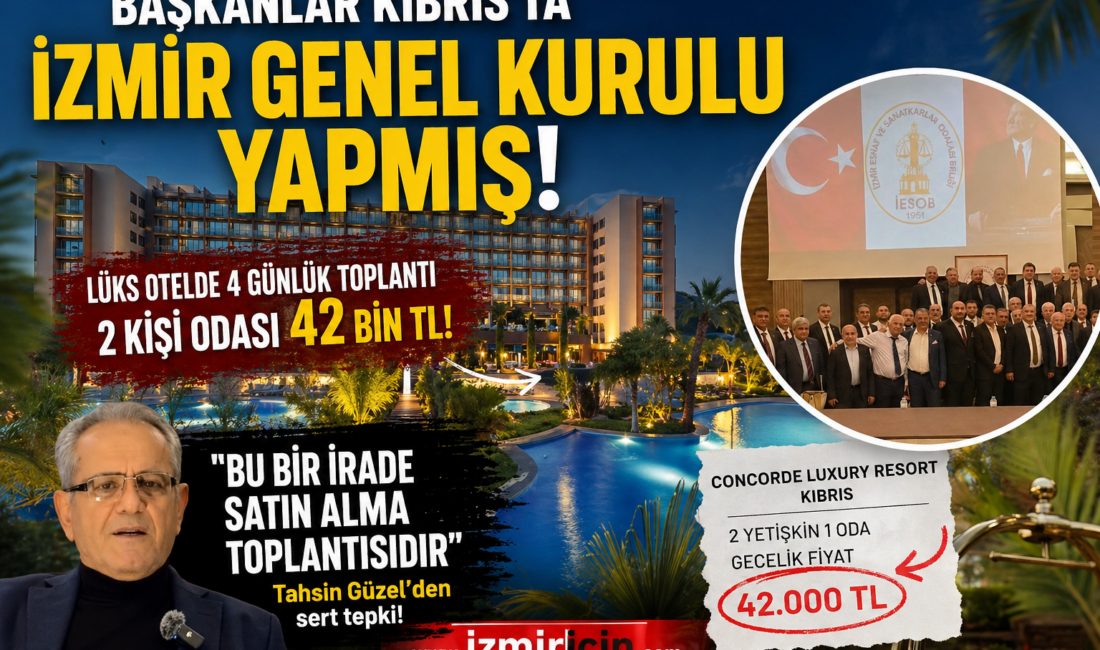 “Esnaf siftahı düşünürken, başkanlar Kıbrıs’ta 42 bin TL’lik odalarda ‘genel