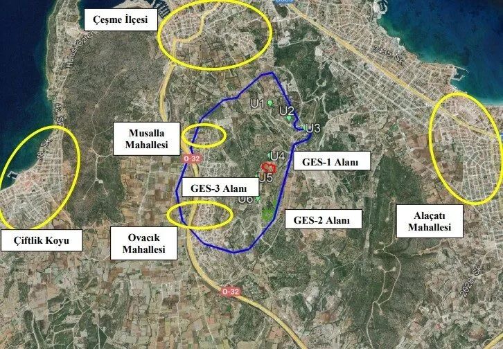 İzmir’in Çeşme ilçesinde, Enerjisa tarafından hayata geçirilmek istenen Sabancı GES