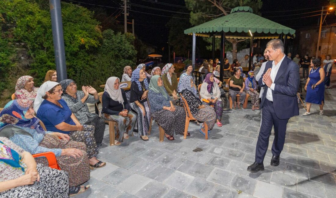İzmir Büyükşehir Belediye Başkanı Dr. Cemil Tugay, Beydağ’ın Erikli Mahallesi’nde