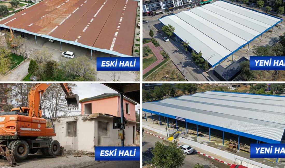 Kemalpaşa Ulucak Pazaryeri yenilenmiş haliyle hem esnafın hem de vatandaşların