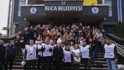 Buca Belediyesi’nde görev yapan memurlar, toplu sözleşmeden doğan hakları ile