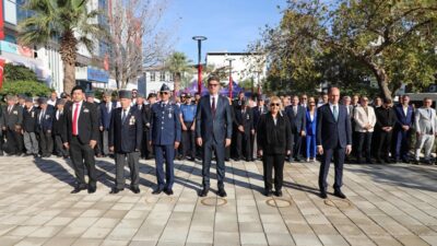 Menderes’te 19 Eylül Gaziler Günü dolayısıyla gazilerle bir araya gelen