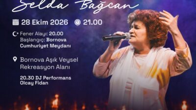 Bornova’da Cumhuriyet’in ilanının 103. yıl dönümünü 28 Ekim Çarşamba akşamı
