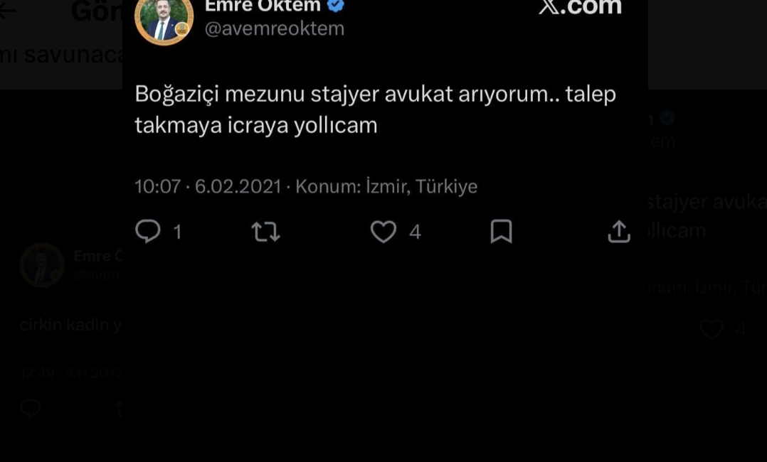 İzmir Barosu seçimlerinin son çeyreğinde Çağdaş Avukatlar Grubu adayı Emre