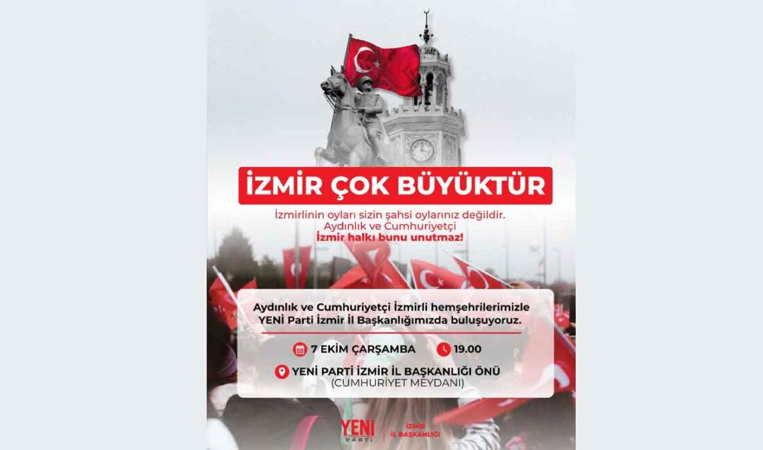 YENİ Parti İzmir Kurucu İl Başkanı Çağatay Güç, Cemil Tugay’ın